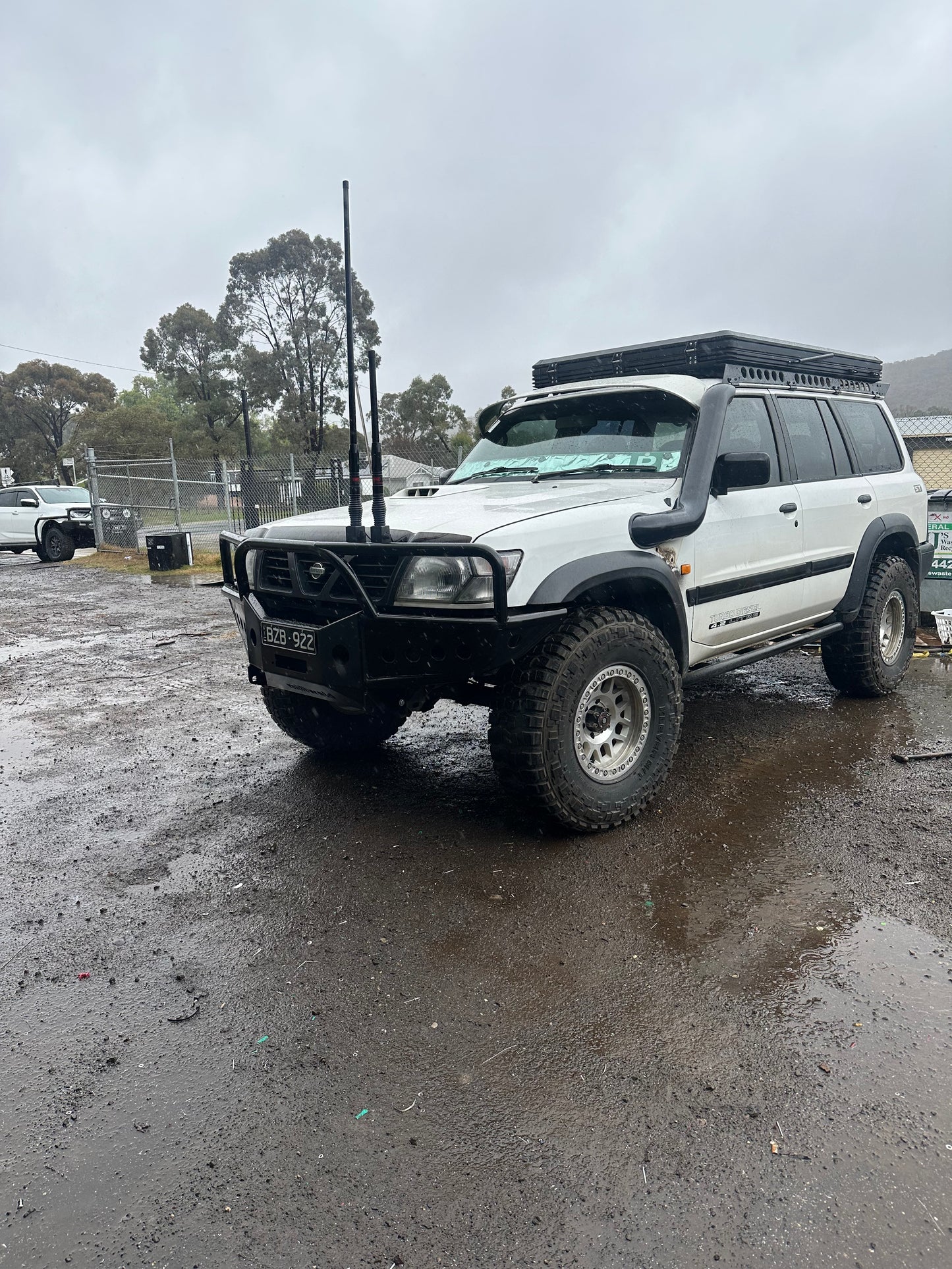 Nissan patrol gu 1-2-3 5” low cut stainless snorkel