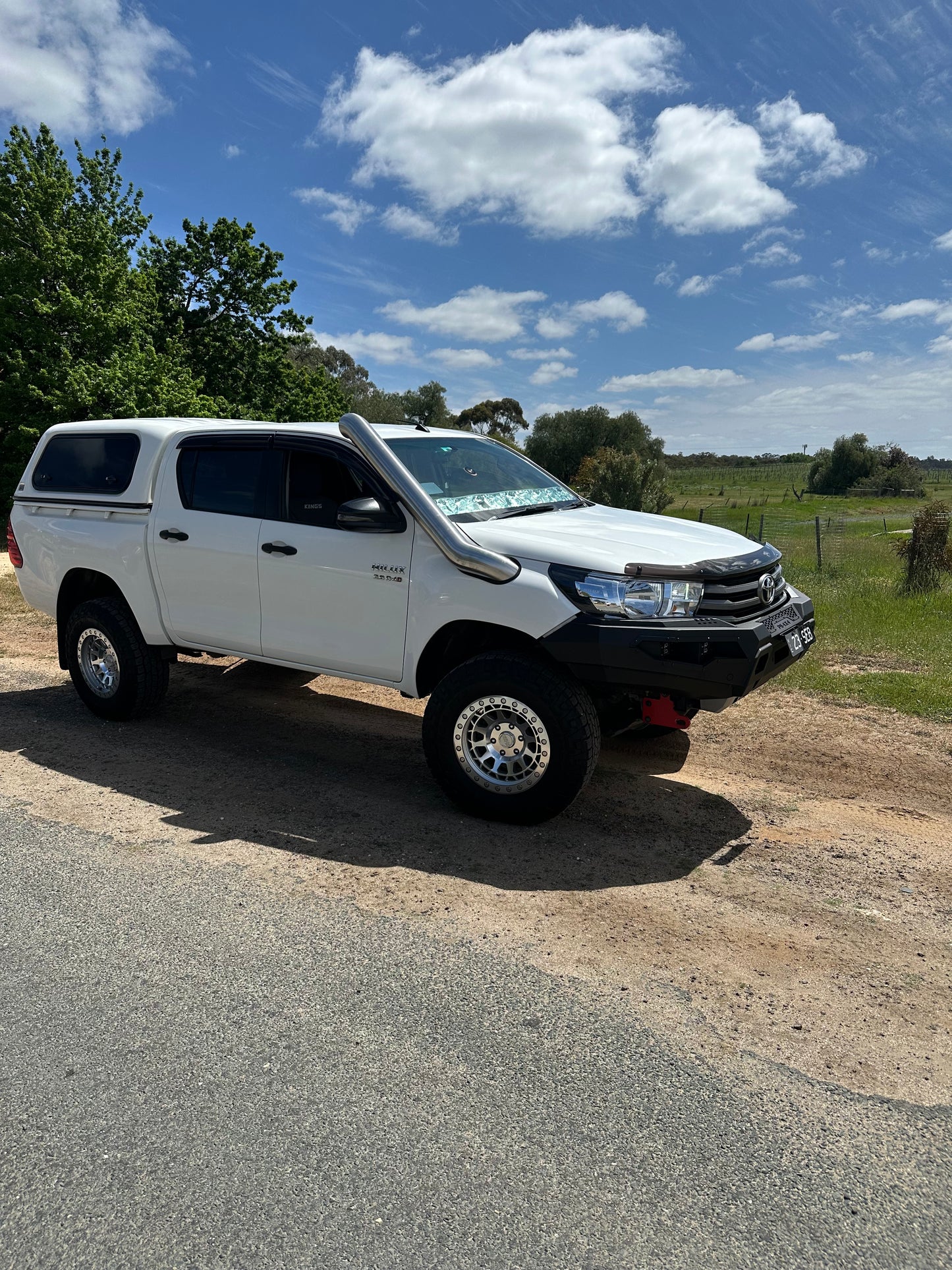 Toyota Hilux n80 5inch mid entry stainless steel snorkel