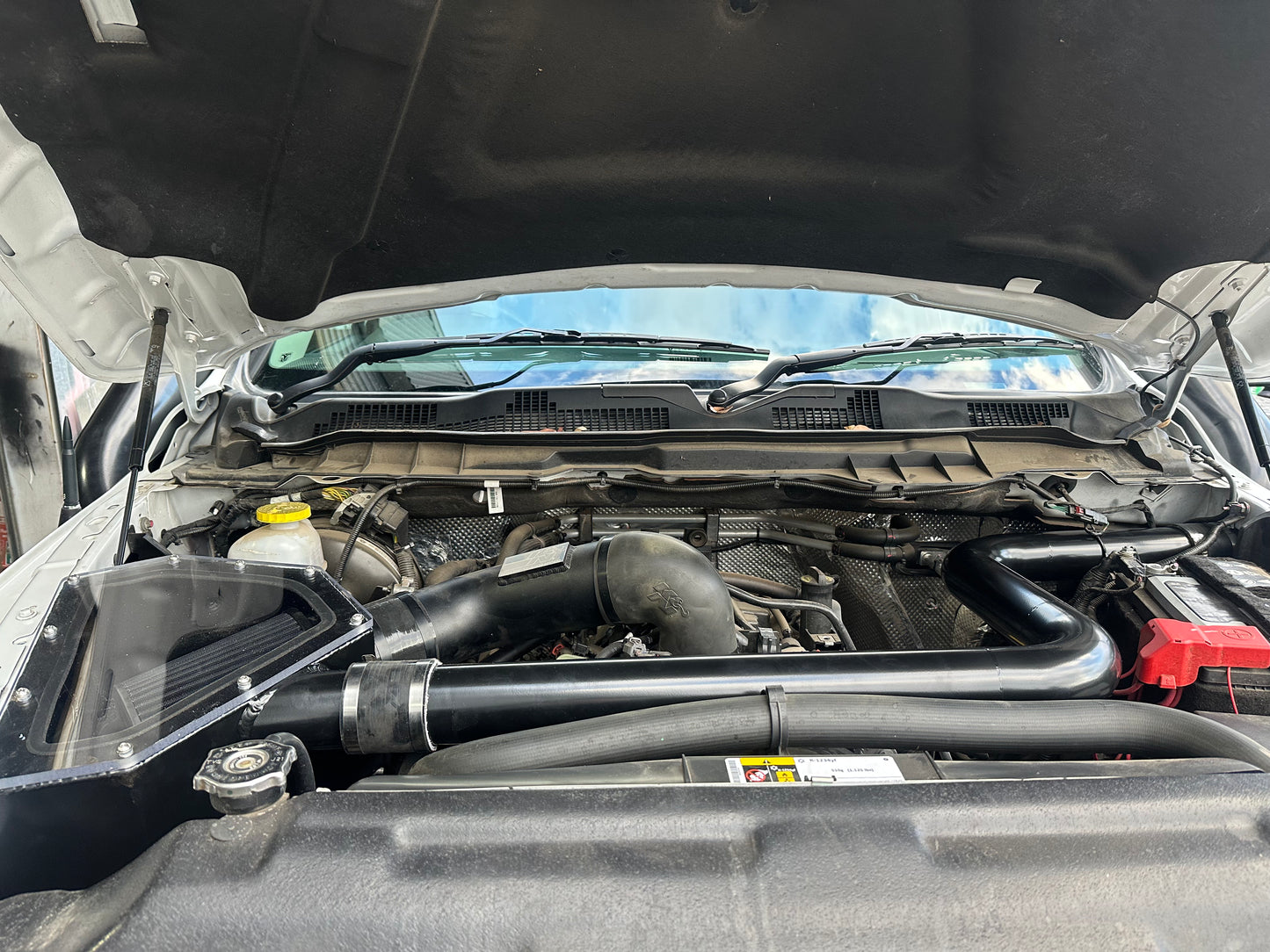 Dodge ds ram duel snorkels an airbox combo both connected