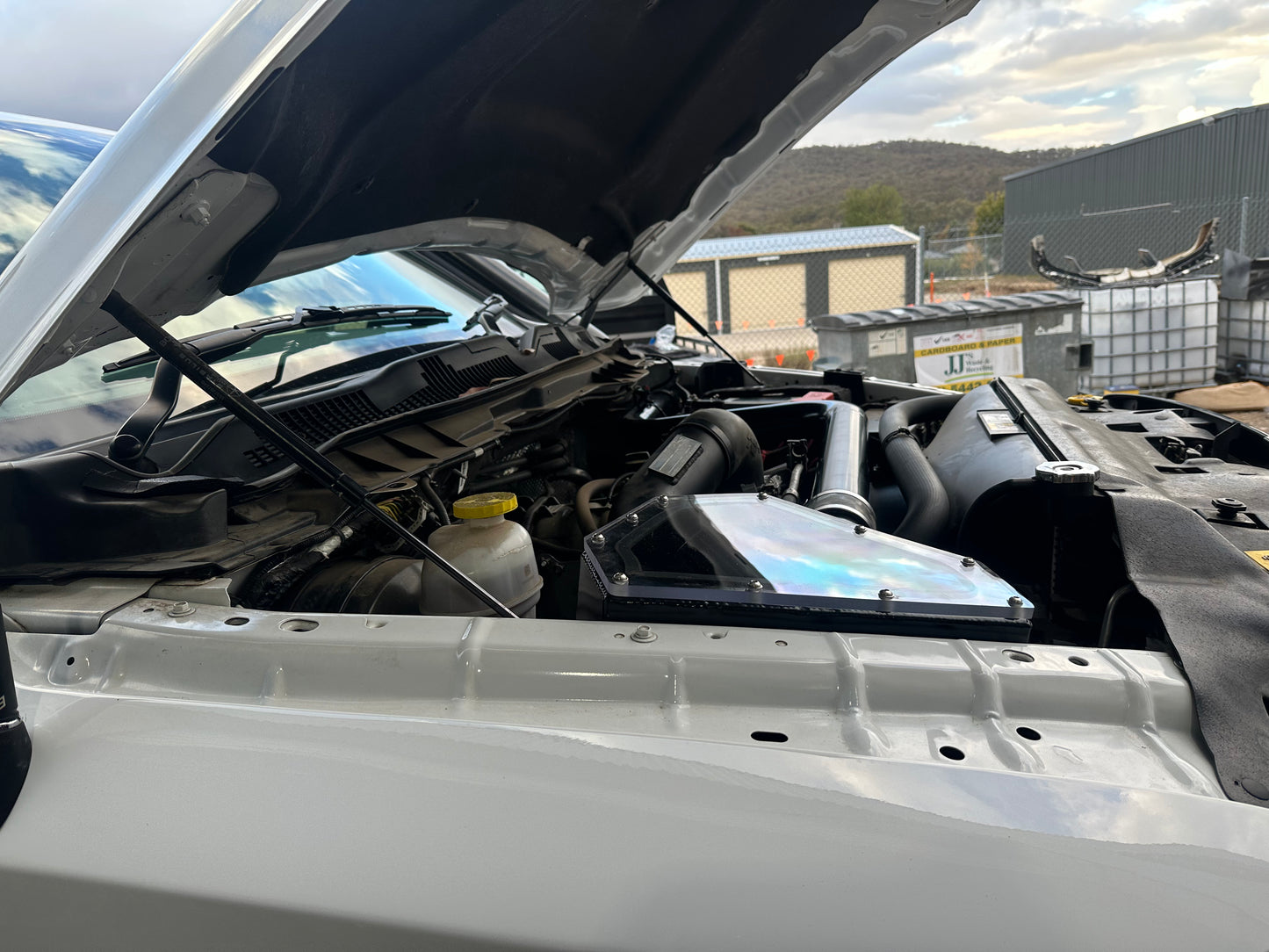 Dodge ds ram duel snorkels an airbox combo both connected