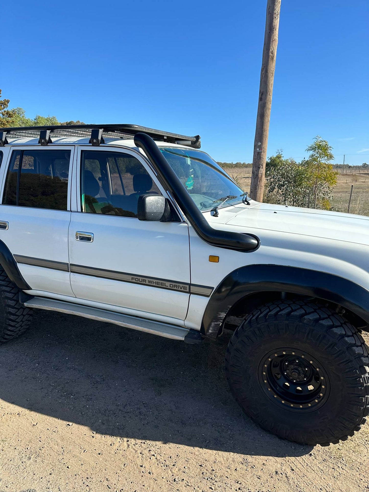 Toyota Land Cruiser Series 80 4" Stainless Snorkel