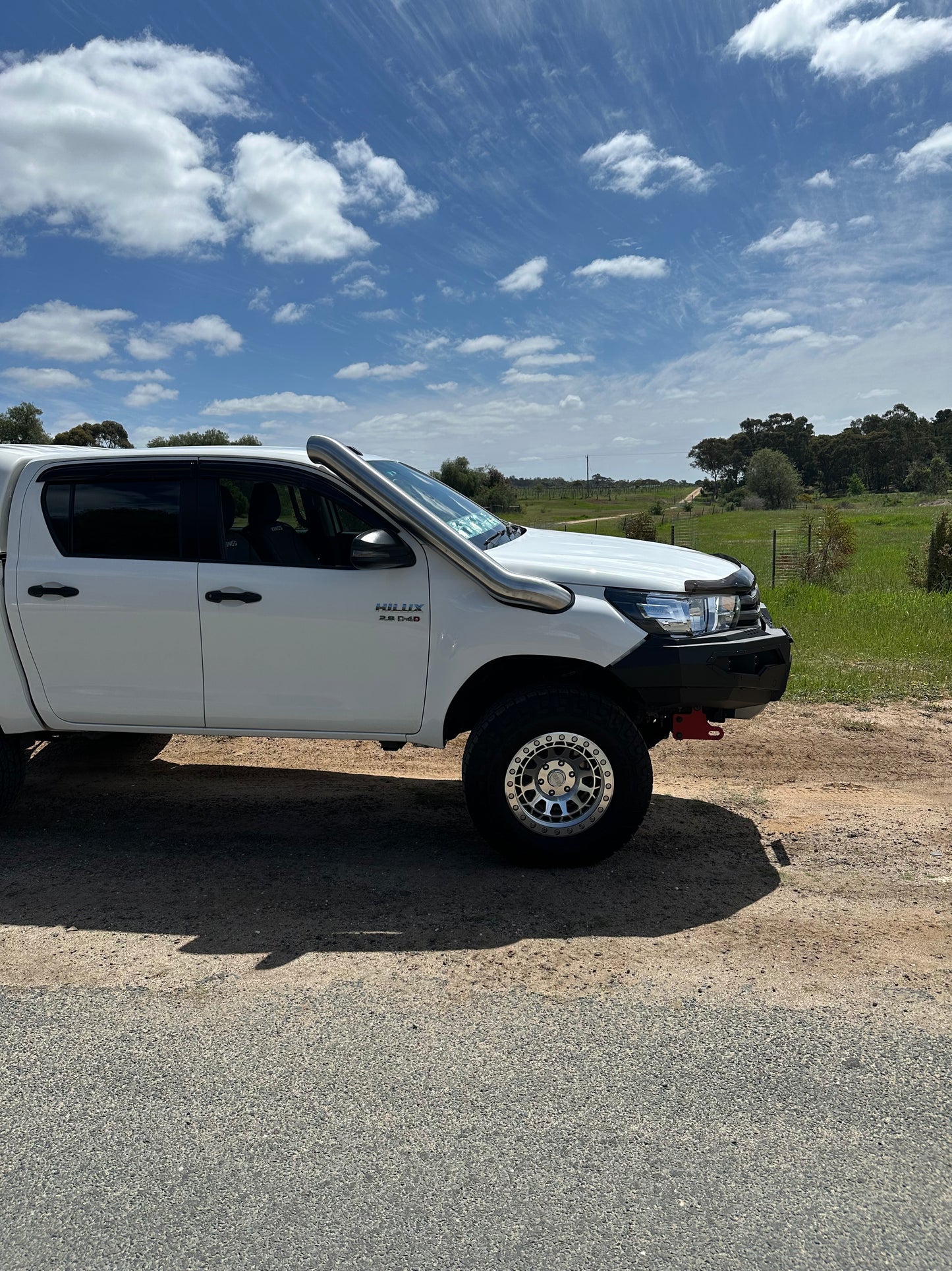 Toyota Hilux n80 5inch mid entry stainless steel snorkel