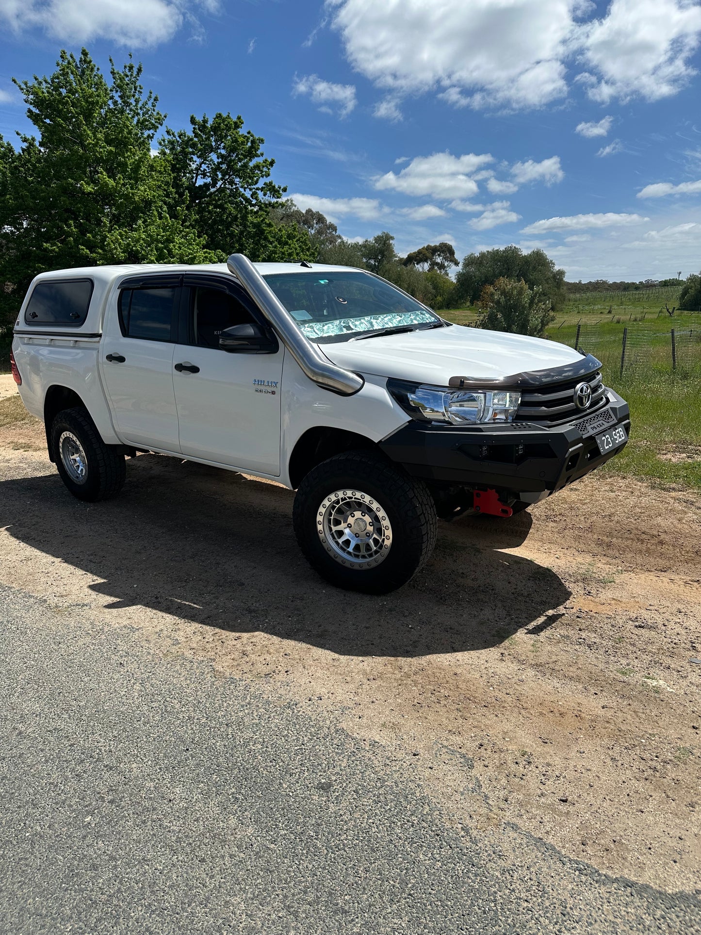 Toyota Hilux n80 5inch mid entry stainless steel snorkel
