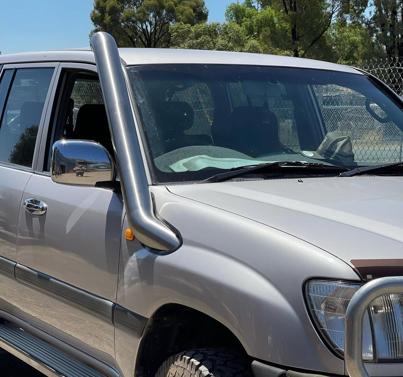 Toyota landcruiser 100-105 series 4inch stainless steel snorkel