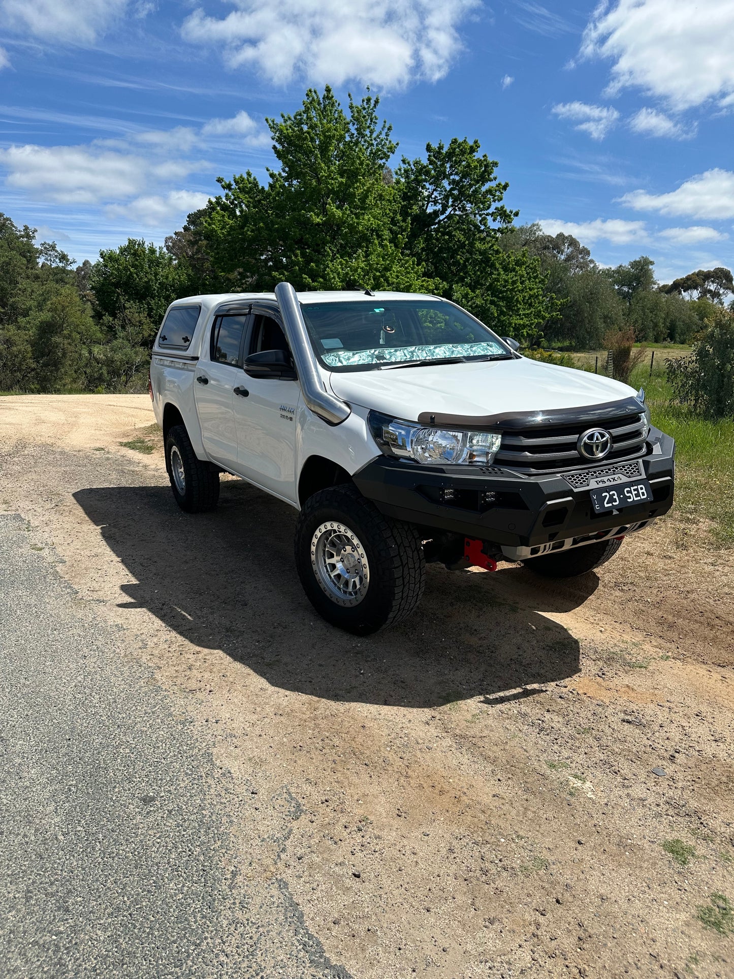 Toyota Hilux n80 5inch mid entry stainless steel snorkel