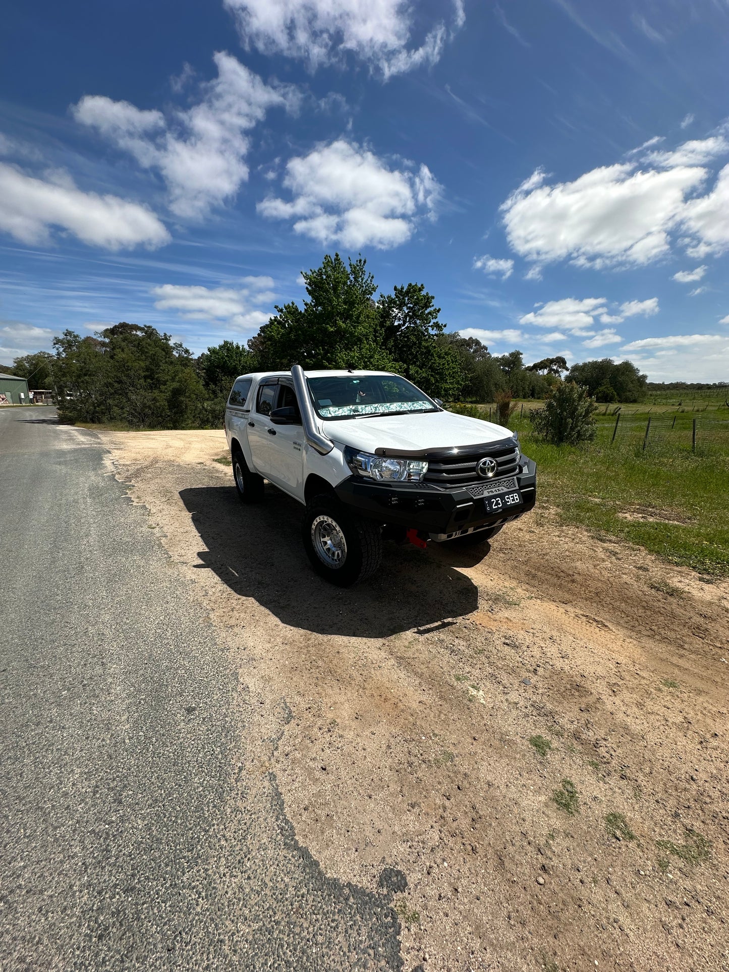 Toyota Hilux n80 5inch mid entry stainless steel snorkel