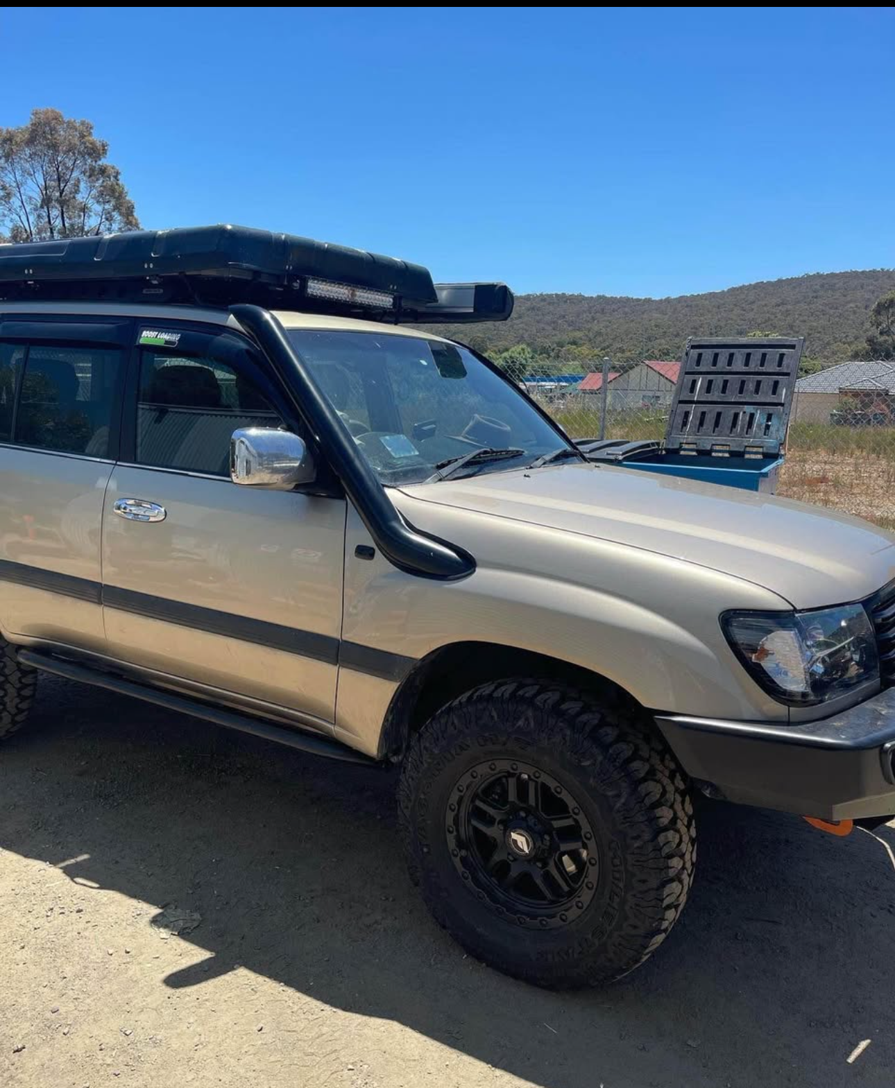Toyota landcruiser 100-105 series 4inch stainless steel snorkel