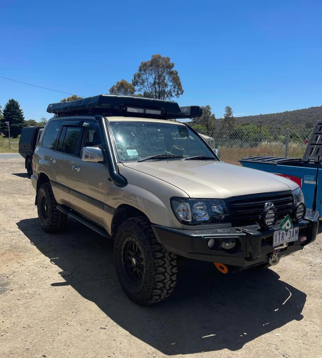 Toyota landcruiser 100-105 series 4inch stainless steel snorkel