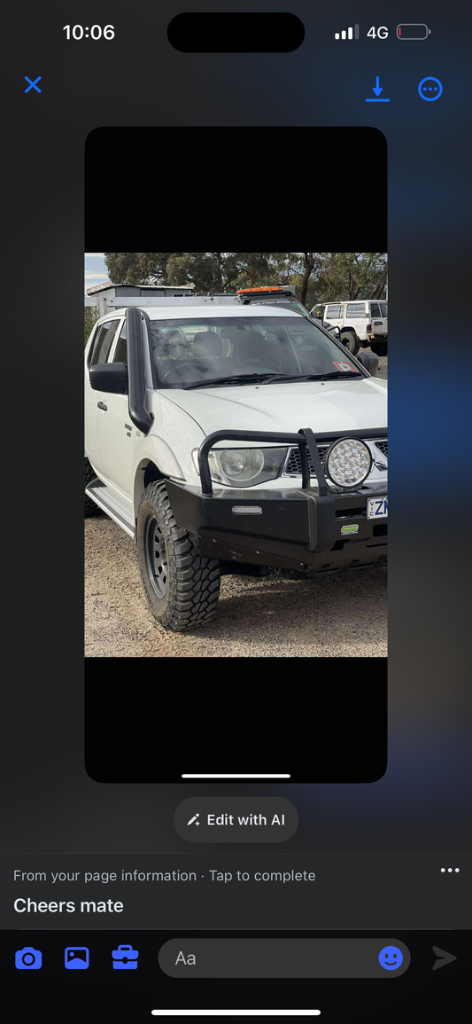 Ml-mn Mitsubishi triton snorkel an airbox combo