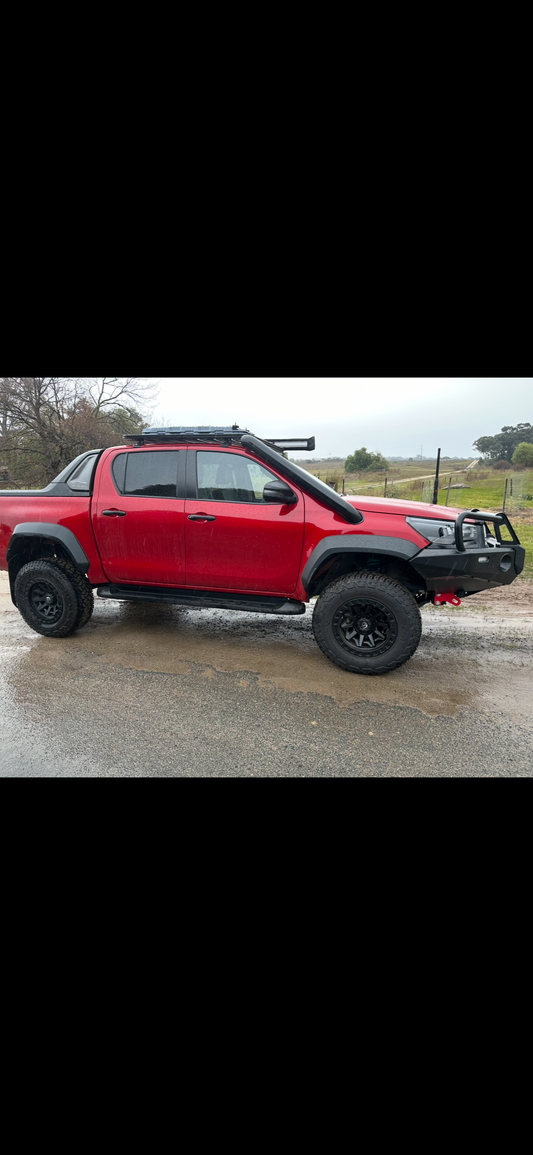 Toyota hilux straight short entry 4” stainless snorkel