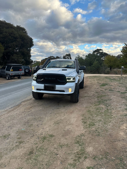 Dodge ds ram duel snorkels an airbox combo both connected