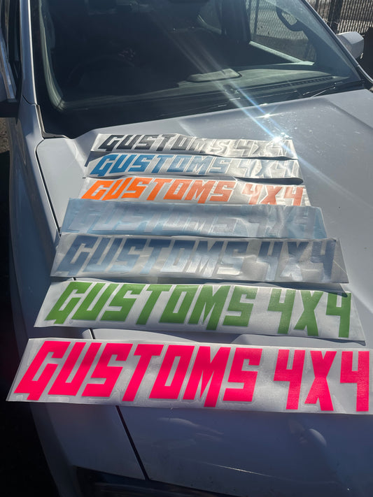 Gustoms 4x4 stickers