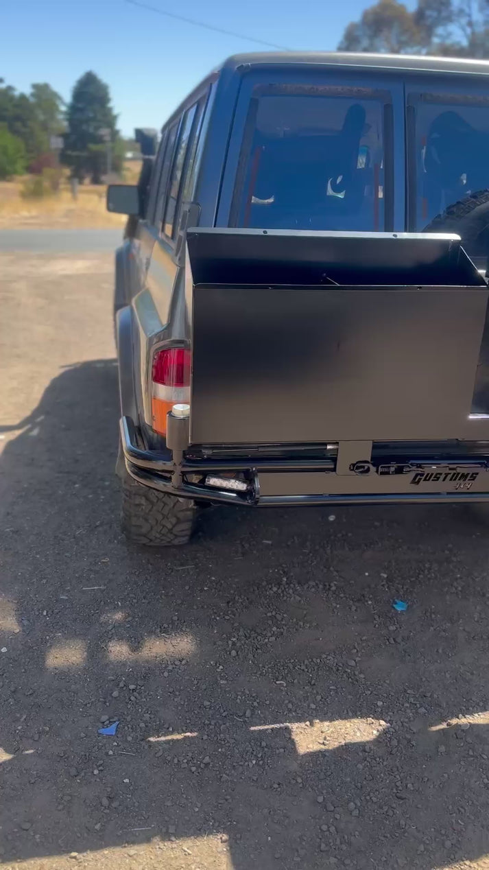 GQ Rear Bar Dual Swing Aways – Gustoms 4x4 Fabrication